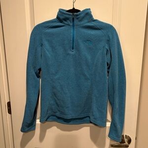 The North Face Teal Blue Fleece 1/4 Zip